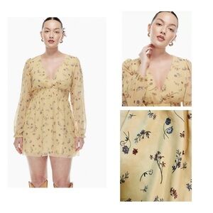 Wilfred Wistful Dress in spring medley yellow - size small